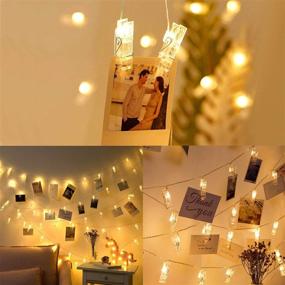 img 3 attached to 🌟 Betus 10 Ft 20 LEDs Photo Clips String Lights - Illuminate Your Memories with Battery Powered Fairy Twinkle Light!