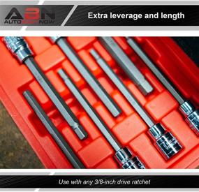 img 1 attached to ABN Extended Length Standard Socket Set - 7 Pieces