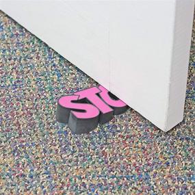 img 1 attached to 🚪 Quirky Pink Door Stopper: Hilarious Home, Office, Dorm Room Accessory to Keep Doors Secure - Fairly Odd Novelties