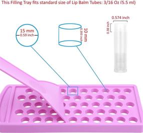 img 3 attached to 💜 Lip Balm Filling Tray and Spatula Set - Quick & Easy Pouring and Spreading Technology - Effortlessly Fill 50 Lip Balm Containers (5.5mL) in Seconds (Purple)