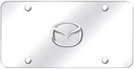 mazda chrome stainless steel plate logo