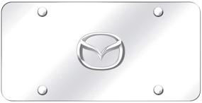 img 2 attached to Хромированная пластина из нержавеющей стали Mazda