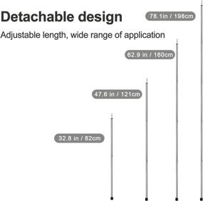 img 1 attached to KOMCLUB Adjustable Stainless Camping Shelter