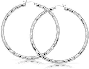 img 1 attached to 💎 Sparkle & Shine with Brooklyn Bling Diamond Twisted Earrings - Girls' Jewelry Delight