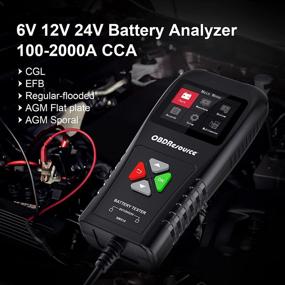 img 3 attached to 🔋 BM510 Car Battery Tester: Analyzing CCA100-2000, Load Test, Charging, Cranking System for 6V 12V 24V Batteries