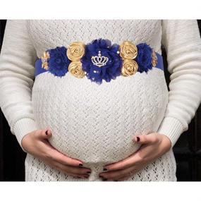 img 2 attached to Royal Blue Maternity Sash Corsage