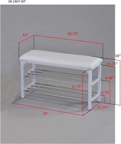 img 1 attached to Kings Brand Furniture Entryway Organizer Storage & Organization