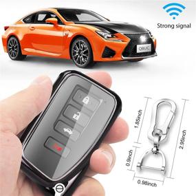 img 1 attached to QBUC Protector Keychain Compatible 2014 Up Interior Accessories