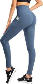 img 3 attached to ESPIDOO Waisted Control Workout Leggings