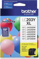 brother lc-203yxl dcp-j4120 j562 mfc-j4320 4420 460 4620 4625 480 485 5320 5520 5620 5720 680 880 885 ink cartridge (yellow) in retail packaging logo