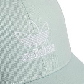 img 1 attached to Chic & Comfy adidas Women's Originals Outline Logo Relaxed Adjustable Cap in Ash Green/White – One Size Fits All