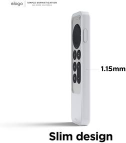 img 1 attached to 📺 elago R2 Slim Case for 2021 Apple TV 4K HD Siri Remote 2nd Gen - Slim & Lightweight Design, Scratch-Free Silicone, Shock Absorption, Full Access to Functions (Nightglow Blue)