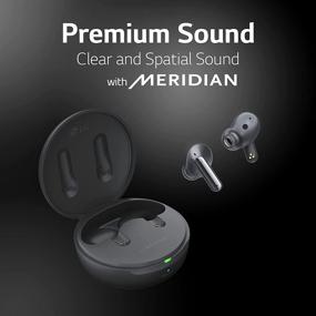 img 2 attached to LG Tone Free FP5 - TWS Bluetooth Earbuds with Active Noise Cancelling, Meridian Sound, 3D Immersive Audio, and 3 Microphones
