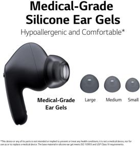 img 1 attached to LG Tone Free FP5 - TWS Bluetooth Earbuds with Active Noise Cancelling, Meridian Sound, 3D Immersive Audio, and 3 Microphones