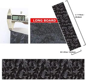 img 2 attached to 🛹 Premium Skateboard Grip Tape Sheet, 45.2x10.6 inch - Bubble Free & Waterproof - Ideal for Scooters, Longboards, and More!