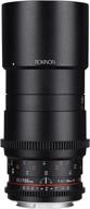 📷 rokinon cine ds 100mm t3.1 ed umc telephoto macro cine lens for canon ef digital slr cameras – full frame logo