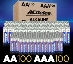 img 3 attached to 🔋 ACDelco Super Alkaline Batteries Combo Pack - 200 Count (AA & AAA) with 10-Year Shelf Life and Recloseable Packaging