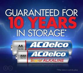 img 1 attached to 🔋 ACDelco Super Alkaline Batteries Combo Pack - 200 Count (AA & AAA) with 10-Year Shelf Life and Recloseable Packaging