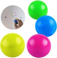 🎾 4-pack sticky balls for stress relief - wall stickable and slow-release - ideal for kids and adults - satisfying squishy ceiling balls logo