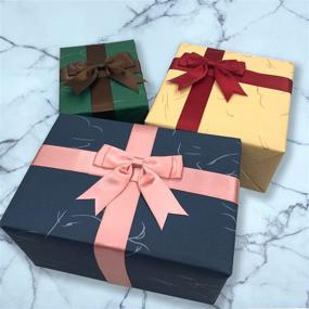 img 1 attached to 🎁 Premium Generic Solid Color Kraft Gift Wrapping Paper Set with Wrapping Ribbons - Ideal for Christmas, Birthdays, Weddings, and Holiday Parties - Includes 8 Sheets of 30.9 x 21.5 h Dimensions