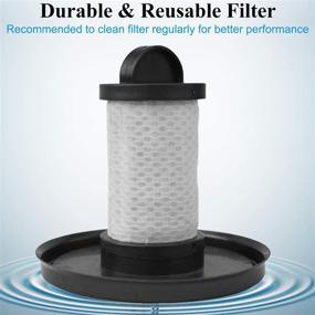 img 3 attached to 🔍 Premium Filters for Shark APEX UpLight Vacuum Cleaner - 4 Pack Foam & Felt Filters, 1 Pre-Motor Filter & 1 Post-Motor Hepa Filter. Compatible with LZ600, LZ601, LZ602 & LZ602C. Compare to Part # XFFLZ600 & XHFFC600