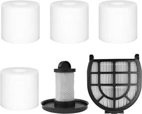 img 4 attached to 🔍 Premium Filters for Shark APEX UpLight Vacuum Cleaner - 4 Pack Foam & Felt Filters, 1 Pre-Motor Filter & 1 Post-Motor Hepa Filter. Compatible with LZ600, LZ601, LZ602 & LZ602C. Compare to Part # XFFLZ600 & XHFFC600