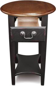 img 1 attached to 🔲 Leick Oval End Table in Slate Black