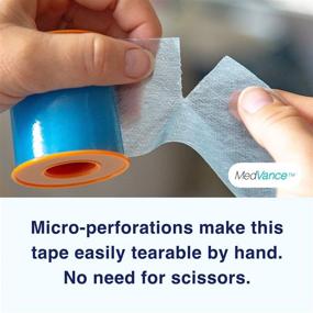 img 2 attached to 🩹 Medvance Soft Silicone Tape - Easy Cut Size with Perforation, 1" Width (1 Pack, 5 Yards)