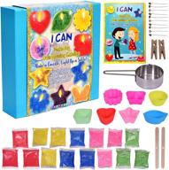 🕯️ kraftzlab complete candle making kit - includes 5 colored candle wax, 7 molds, 10 wicks, 1 melting cup and more - diy starter kit for kids and adults logo