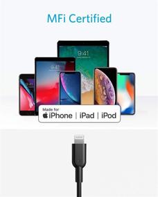 img 1 attached to 🔌 Кабель Anker USB C к Lightning: 3 фута сертифицированный MFi Powerline II для iPhone 13 Pro Max, AirPods Pro и других устройств