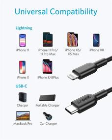 img 2 attached to 🔌 Кабель Anker USB C к Lightning: 3 фута сертифицированный MFi Powerline II для iPhone 13 Pro Max, AirPods Pro и других устройств