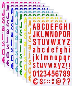 img 4 attached to 🔠 Versatile 8 Sheet Self Adhesive Vinyl Letters Numbers Kit: Ideal for Mailboxes, Signs, Windows, Doors, Cars, Trucks, and More!