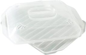 img 4 attached to 🥓 Nordic Ware Bacon Rack & Lid - 10.25x8x2 Inches, White