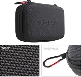 img 1 attached to 📷 Compact Protective Carrying Case Bag for GoPro Hero 10/9/8/7/(2018)/6/5 Black, Session 5/4, Hero 3+, DJI Action Camera & More - Ideal for Travel and Storage