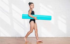 img 2 attached to 🤸 Springee 6ft Balance Beam: Extra Firm Vinyl Folding Gymnastics Beam for Home Training