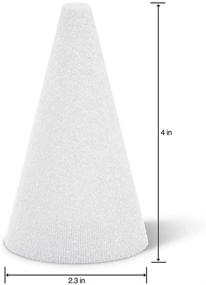 img 3 attached to 🔲 FloraCraft CraftFōM 2 Piece Cone 2.3 Inch x 4 Inch White: Versatile Styrofoam Cones for Crafts and Floral Arrangements