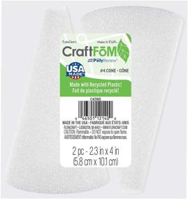 img 4 attached to 🔲 FloraCraft CraftFōM 2 Piece Cone 2.3 Inch x 4 Inch White: Versatile Styrofoam Cones for Crafts and Floral Arrangements