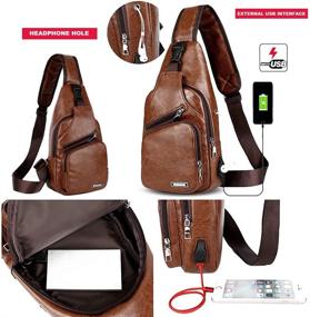 img 1 attached to Peicees Crossbody Backpack Multipurpose Shoulder Backpacks