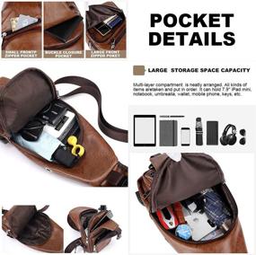 img 2 attached to Peicees Crossbody Backpack Multipurpose Shoulder Backpacks