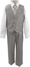 img 1 attached to 👶 Charcoal Bearer Outfit for Toddler Communion: Boys' Clothing for Suits & Sport Coats