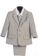 👶 charcoal bearer outfit for toddler communion: boys' clothing for suits & sport coats logo