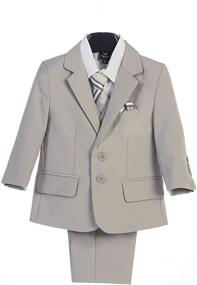 img 4 attached to 👶 Charcoal Bearer Outfit for Toddler Communion: Boys' Clothing for Suits & Sport Coats