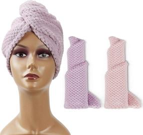 img 4 attached to Lusecarl Microfiber Anti Frizz Turban Absorbent