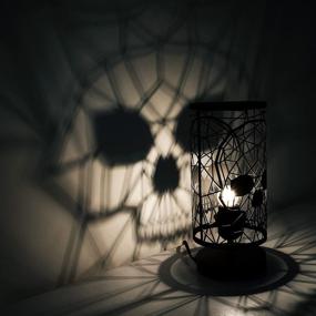 img 4 attached to 🖤 GAVIA Metallic Black Skull Lamp - Touch - Gothic Decor - Unique Cool Lamp - Skull Decor - Gothic Lamp - Gothic Room Decor - Skeleton Lamp - Gothic Home Decor - Gothic Lamp - Gothic Decor Home - Creepy Gifts