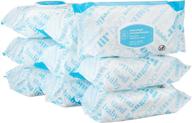👶 amazon elements baby wipes: unscented, white 720 count, flip-top packs - hypoallergenic & gentle baby care essential logo