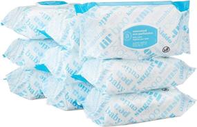 img 4 attached to 👶 Amazon Elements Baby Wipes: Unscented, White 720 Count, Flip-Top Packs - Hypoallergenic & Gentle Baby Care Essential