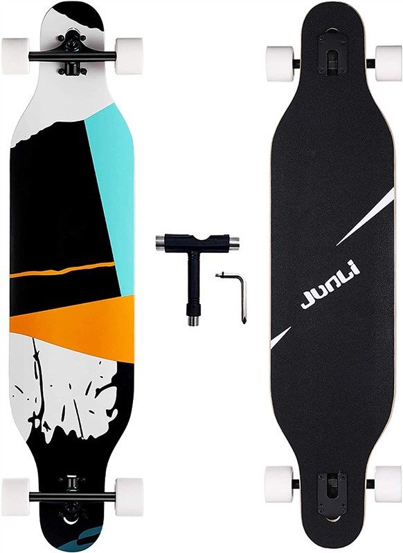 Junli 41 Inch Freeride Skateboard Longboard - Complete…