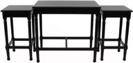 🖤 stylish and versatile decor therapy nesting tables in black - a perfect accent for your home logo