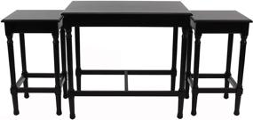 img 3 attached to 🖤 Stylish and Versatile Decor Therapy Nesting Tables in Black - A Perfect Accent for Your Home