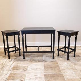 img 2 attached to 🖤 Stylish and Versatile Decor Therapy Nesting Tables in Black - A Perfect Accent for Your Home